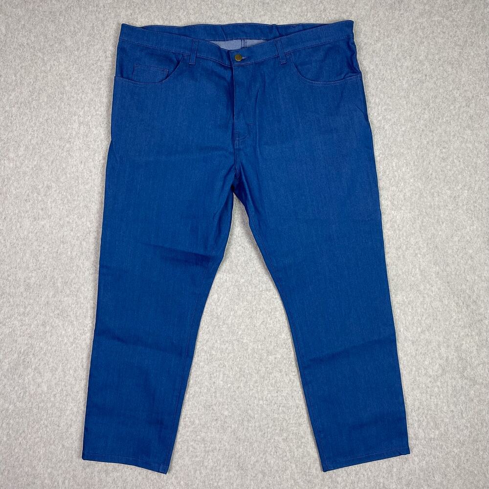 Blue Delta Jeans Mens 44x28 Postman Raw Denim